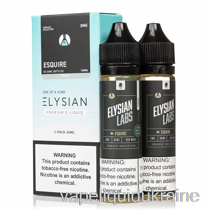 Vape Liquid Ukraine Esquire - Elysian Labs - 120mL 6mg